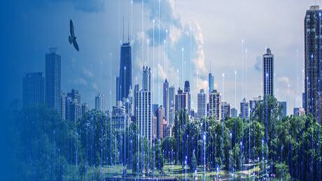 Johnson Controls COVID-19 information. Artwork by Xu Xiaoli.